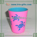 pink shot glass turtle design
